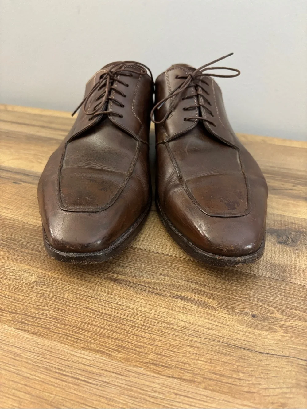 Santoni Oxford Leather Dress Shoes Made in Italy Men’s